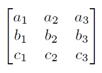 Matrix With Brackets 