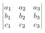 A 3x3 Matrix with vertical bar brackets.